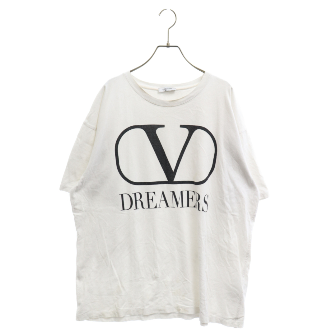 VALENTINO ヴァレンチノ フロント ロゴプリント 半袖Tシャツ ホワイト TV0MG06B681