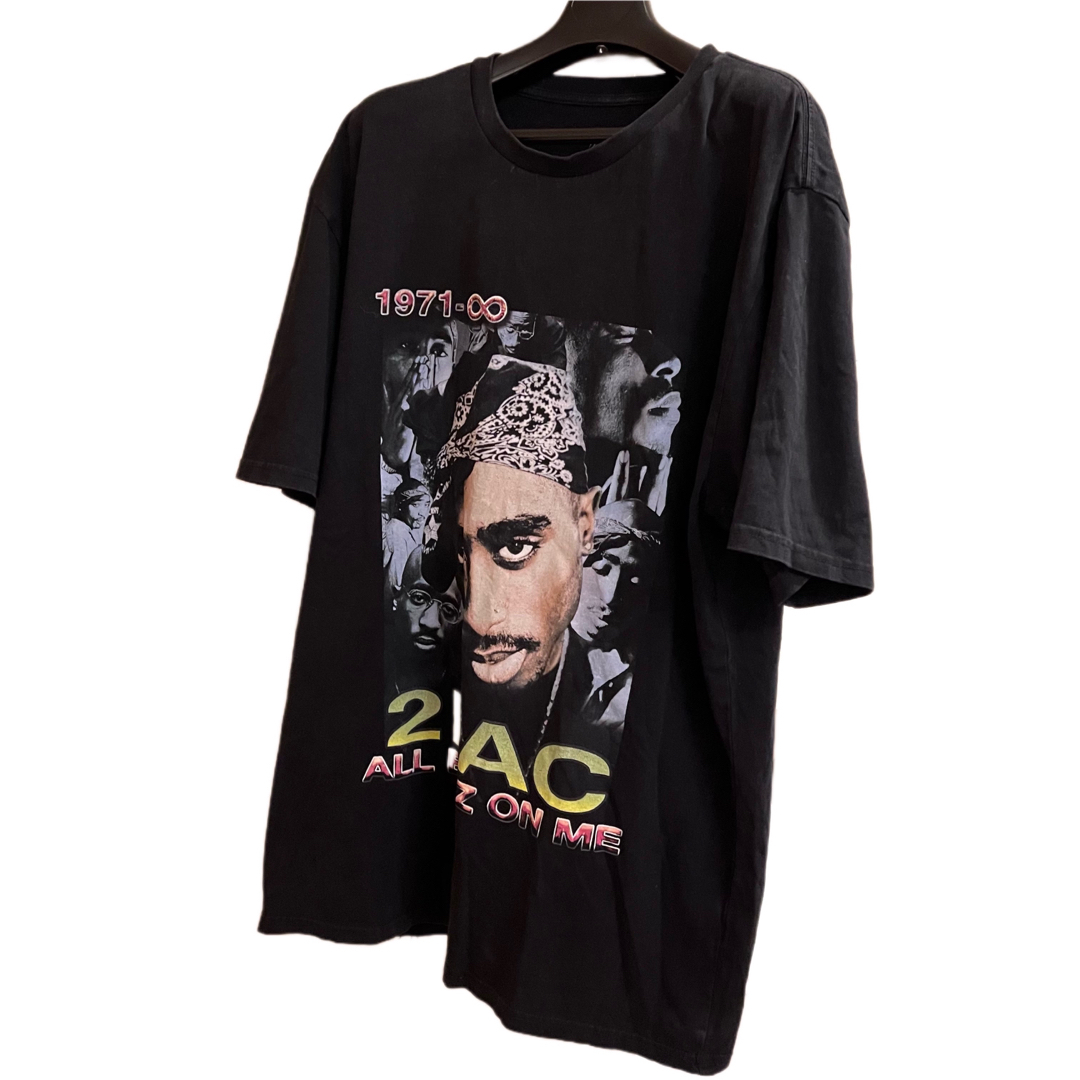 WACKO MARIA(ワコマリア)の希少2XL★2PAC ツーパック ヴィンテージ Tシャツ バンT ブラック メンズのトップス(Tシャツ/カットソー(半袖/袖なし))の商品写真