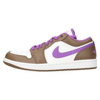 ナイキ(NIKE)のNIKE ナイキ AIR JORDAN 1 LOW エアジョーダン1 ロー ローカットスニーカー ブラウン/パープル US8/26cm 553558-215(スニーカー)