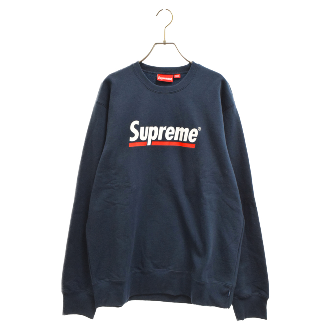 新品未使用　Supreme Underline Crewneck L Navy