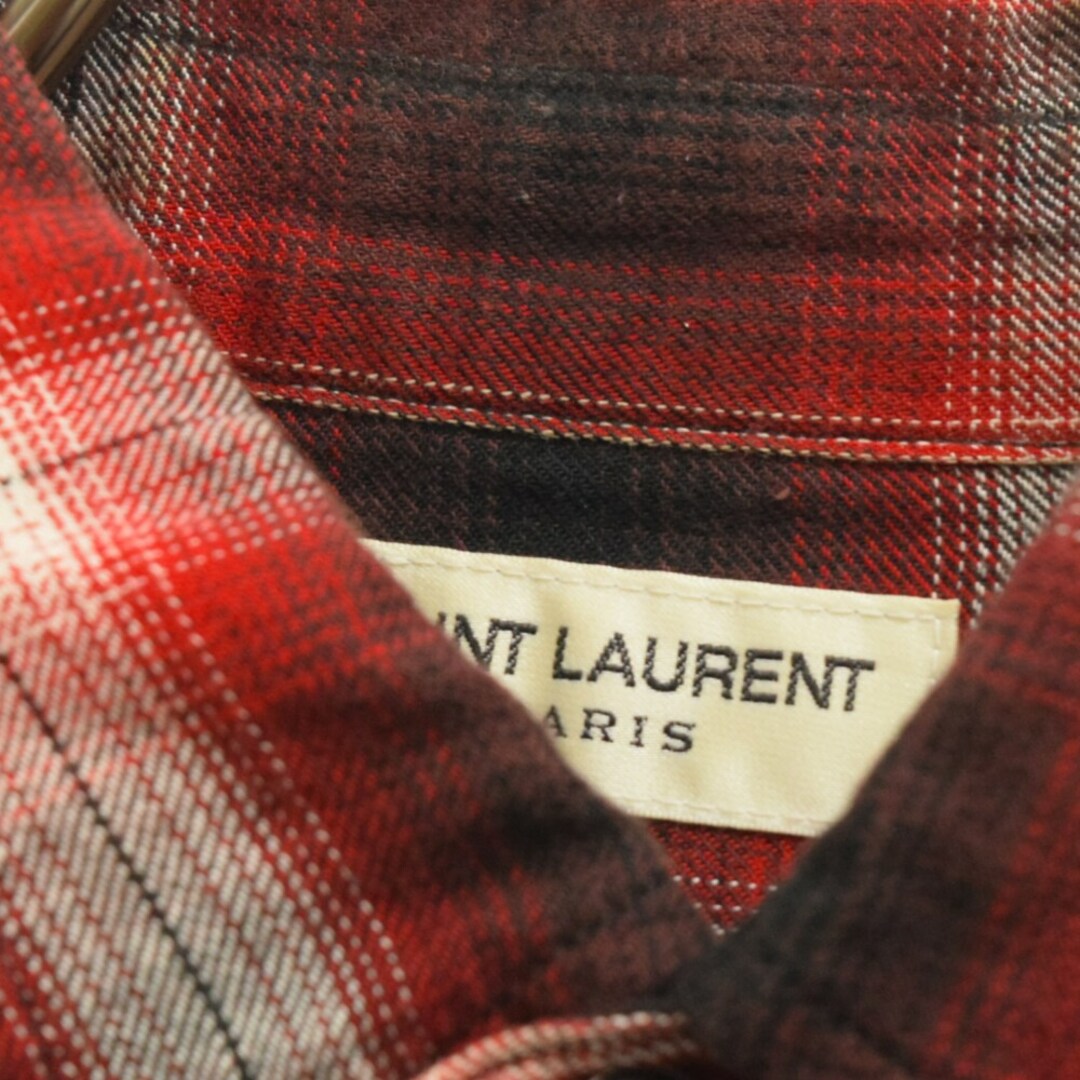 SAINT LAURENT 16AW オンブレチェック フランネルシャツ