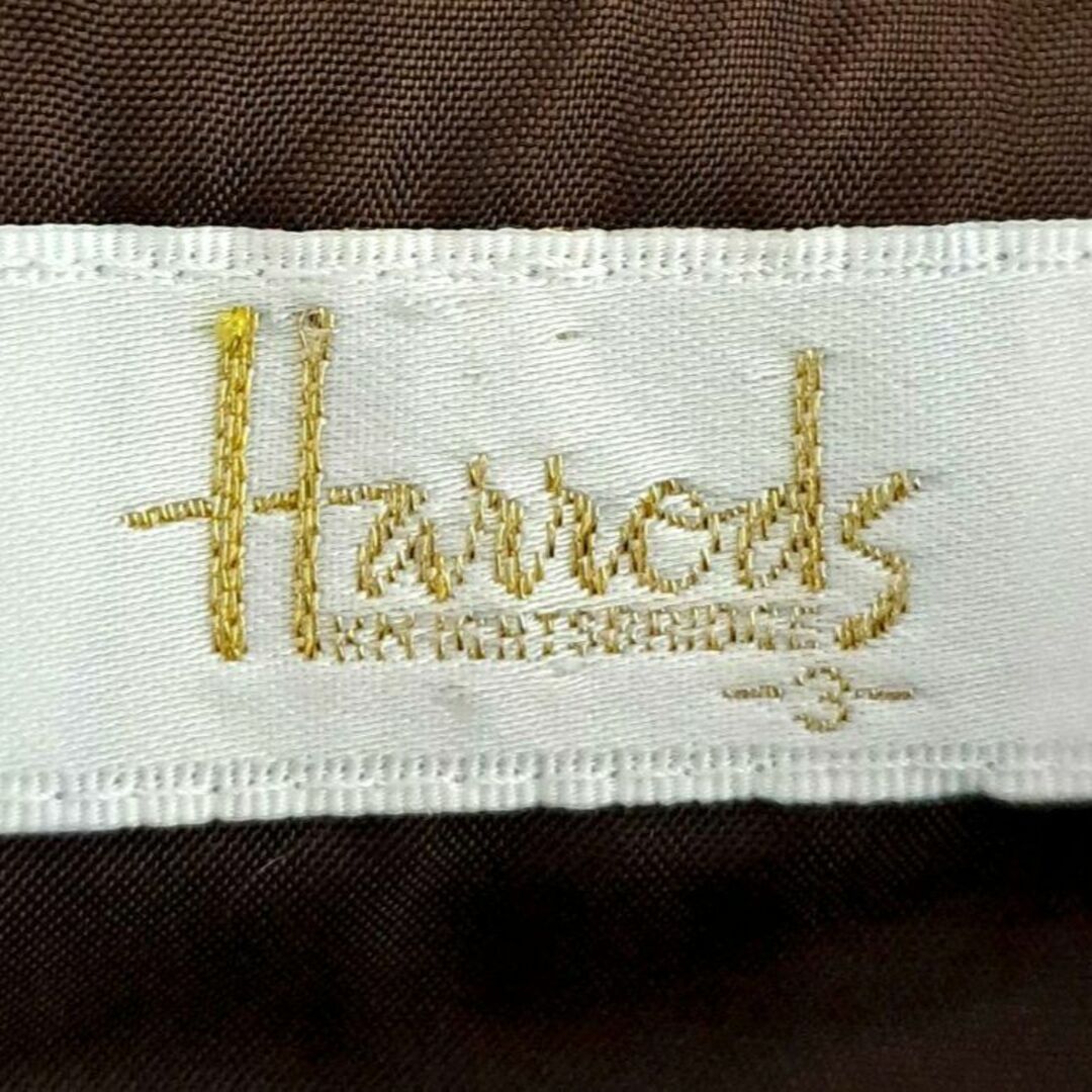 Harrods(ハロッズ)のHarrods ハロッズ ツイードワンピース ノースリーブ ブルー ブラウン L レディースのワンピース(ひざ丈ワンピース)の商品写真