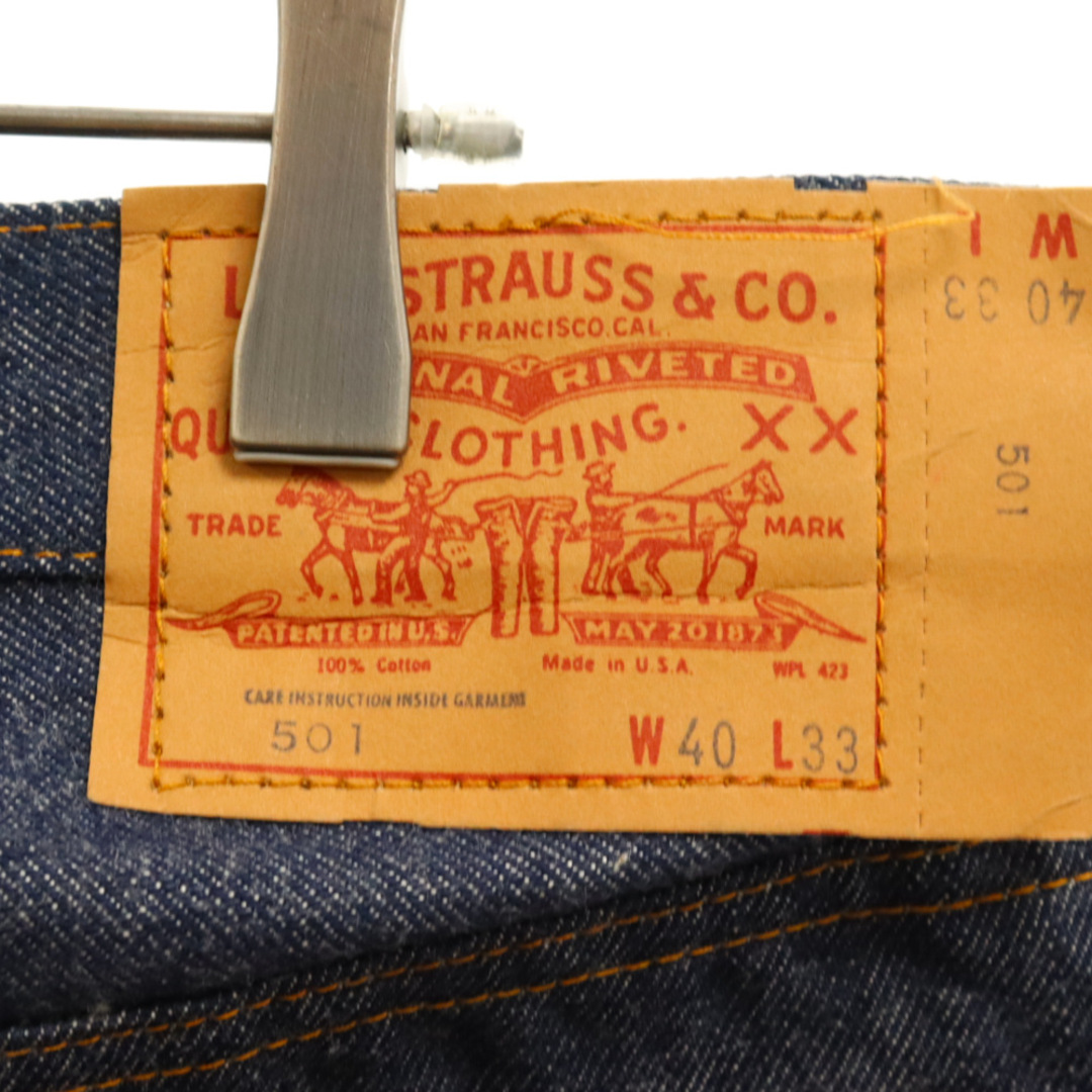 Levi's リーバイス 70S VINTAGE 501 66後期 デニムパンツ インディゴ ボタン裏刻印6 DEAD STOCK デッドストック フラッシャー付属 5