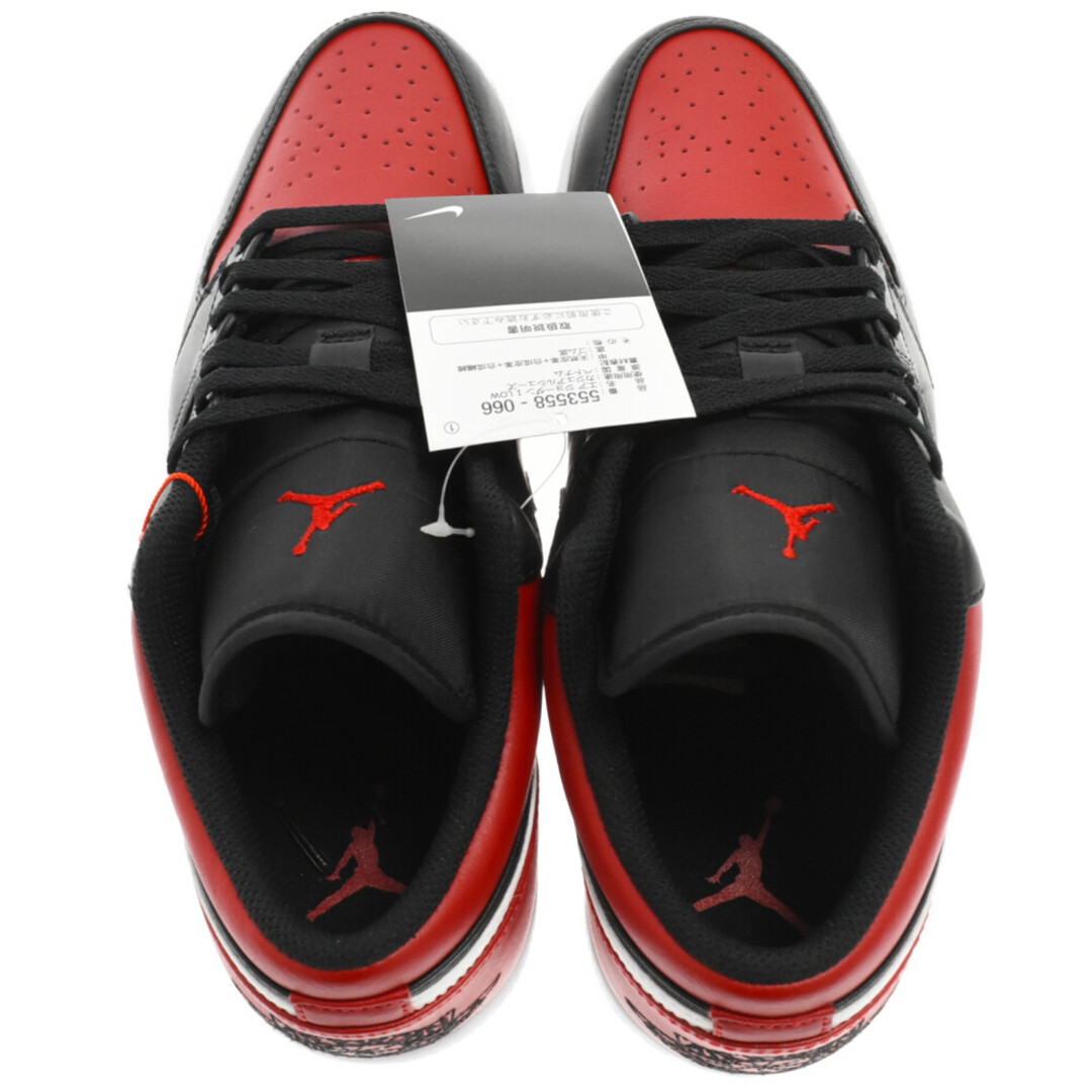 ナイキ  AIR JORDAN 1 LOW BRED 553558-066 エアジョーダン1ローブレッドスニーカー メンズ 28cm