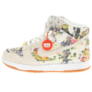 ナイキ(NIKE)のNIKE SB ナイキエスビー 23AW×SUPREME SB DUNK HIGH OG QS Rammellzee×シュプリーム エスビーダンクハイラメルジー ハイカットスニーカー FD8779-100 ベージュ US8.5/26.5cm(スニーカー)