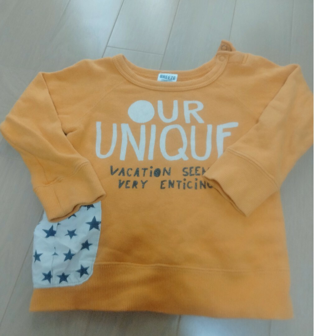 BREEZE(ブリーズ)のシャツ　トレーナー　三点セット　子供 キッズ/ベビー/マタニティのキッズ服男の子用(90cm~)(Tシャツ/カットソー)の商品写真