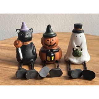 【新品】ハロウィンの置物セット(3つ)(置物)