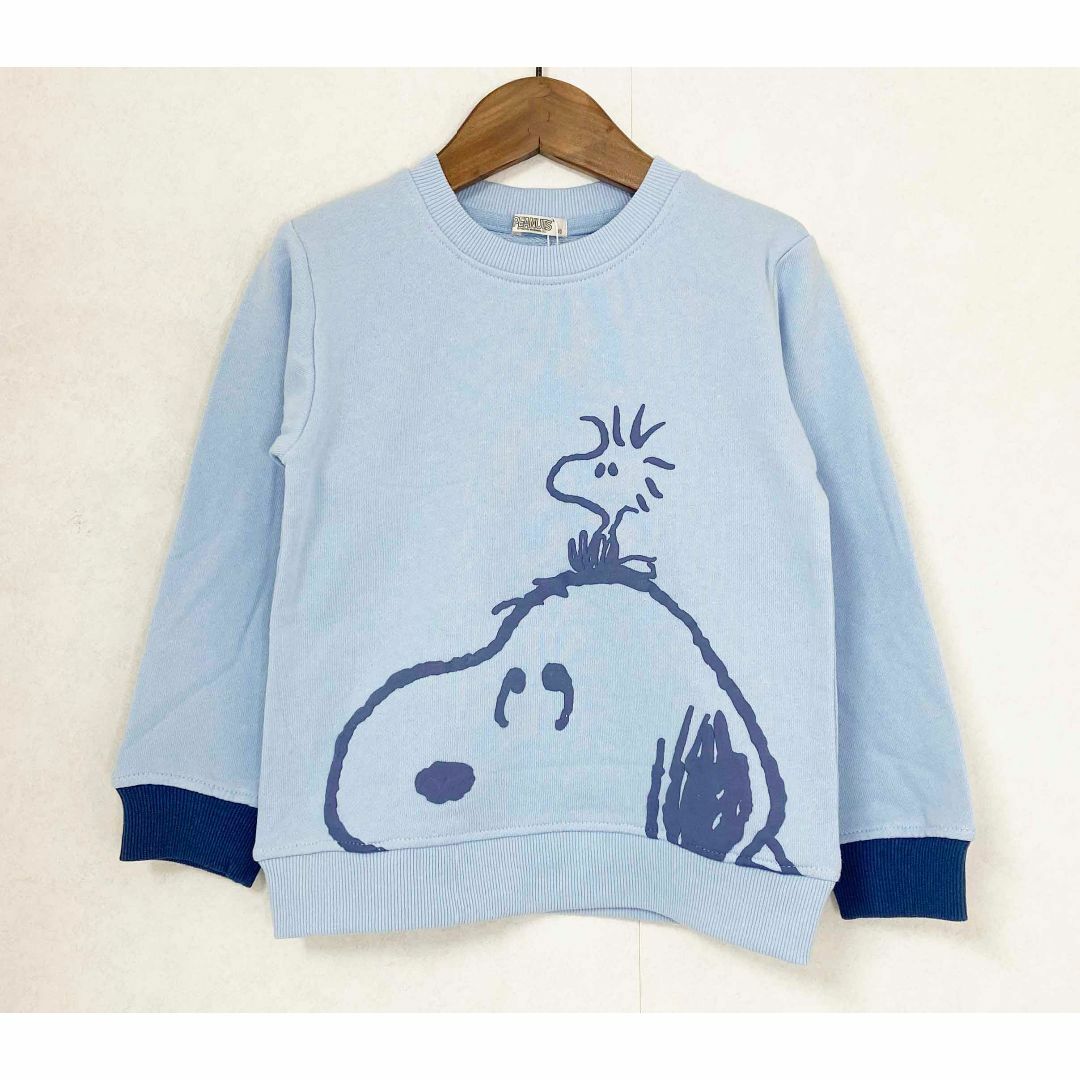 SNOOPY(スヌーピー)の新品 2枚組 110 ★ スヌーピー キッズ トレーナー 裏毛 SNOOPY キッズ/ベビー/マタニティのキッズ服女の子用(90cm~)(Tシャツ/カットソー)の商品写真