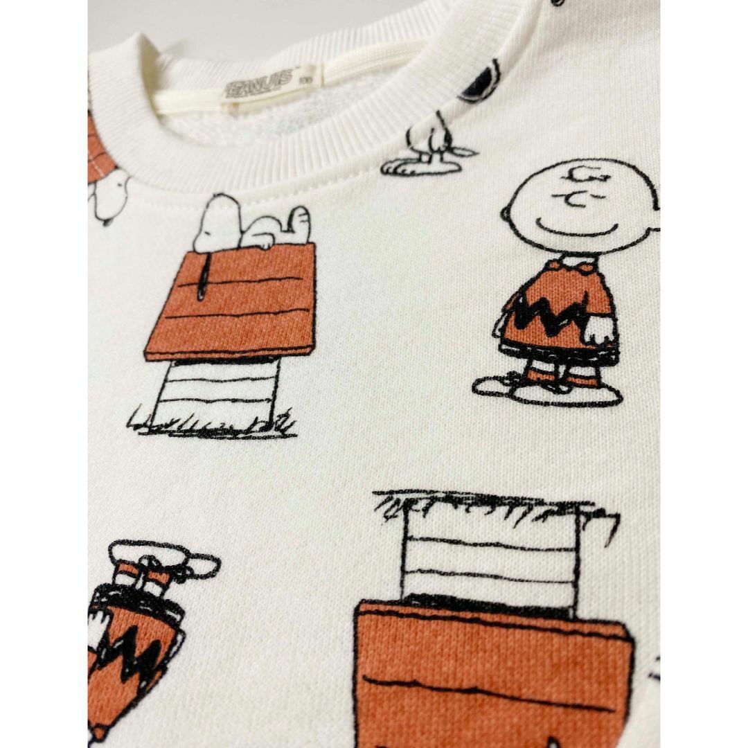 SNOOPY(スヌーピー)の新品 2枚組 110 ★ スヌーピー キッズ トレーナー 裏毛 SNOOPY キッズ/ベビー/マタニティのキッズ服女の子用(90cm~)(Tシャツ/カットソー)の商品写真