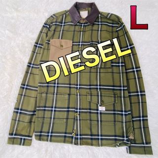 ディーゼル(DIESEL)のディーゼル 長袖ネルシャツ Lサイズ(シャツ)