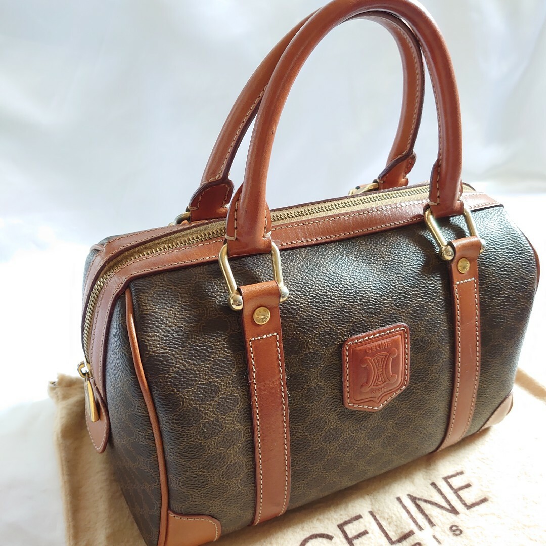 celine - 美品 CELINE マカダム柄 ミニハンドバッグの通販 by モジーコ ...