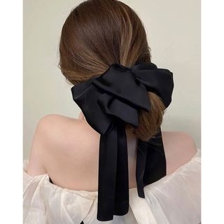 新品未使用♥ビックリボン フレンチクリップ(バレッタ/ヘアクリップ)