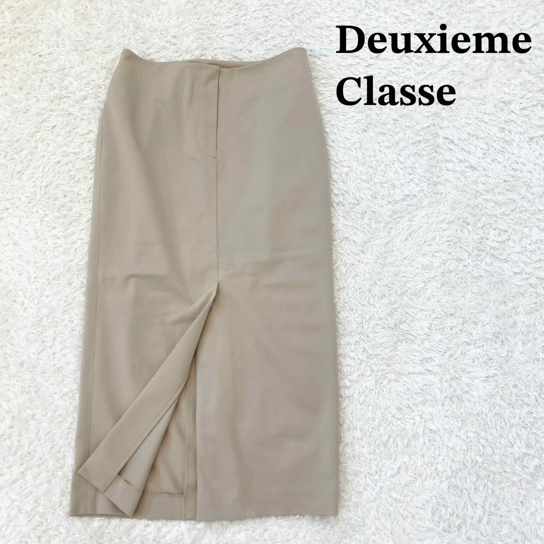 美品 Deuxieme Classe スリットタイトスカート-