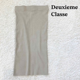 ドゥーズィエムクラス(DEUXIEME CLASSE)のドゥーズィエムクラス　cut and sewn スカート　タイト　ベージュ　38(ロングスカート)