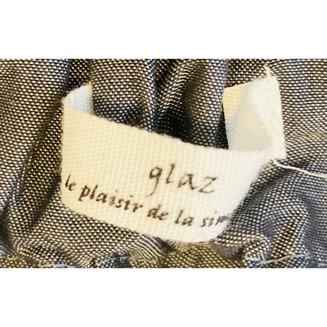 glaz グレー ボーダー 切替フレアスカート レディースのスカート(ひざ丈スカート)の商品写真
