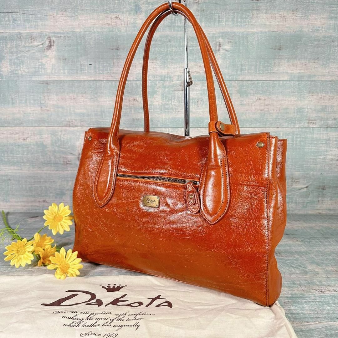 Dakota - 美品 Dakota レディース レザートートバッグ かぶせ式の通販