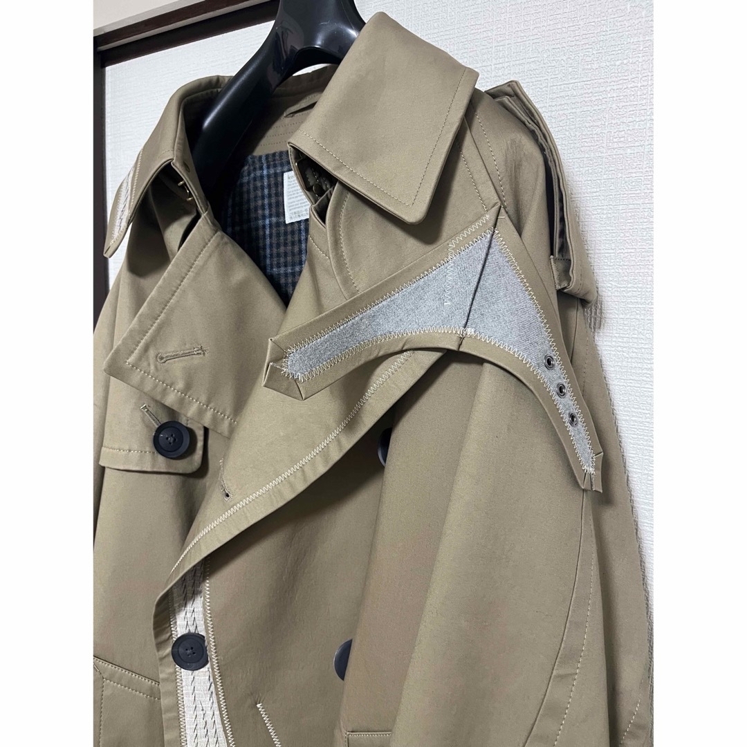 kolor 22aw 変形トレンチコート - トレンチコート
