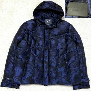 美品✨️EMPORIO ARMANI ダウンジャケット 切替 ブラックXL