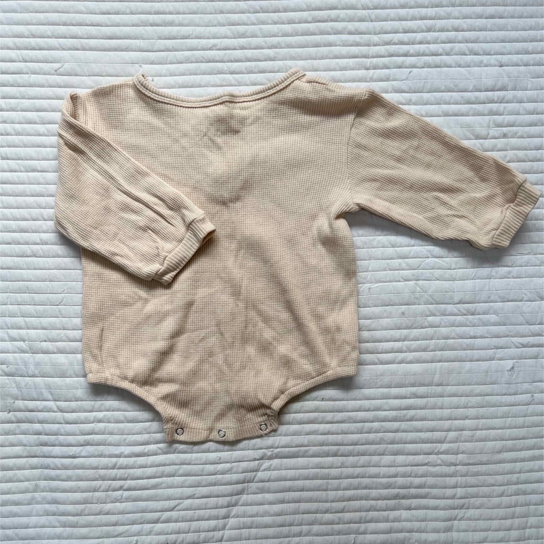 ワッフルロンパース　80 キッズ/ベビー/マタニティのベビー服(~85cm)(ロンパース)の商品写真