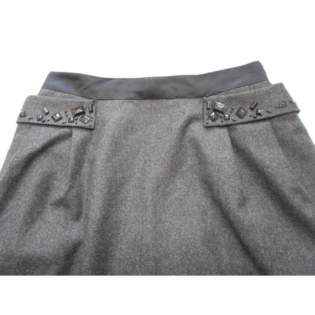 登場! FOXEY スタッズ付き グレー フォクシー 送料無料！ 美品 - スカート