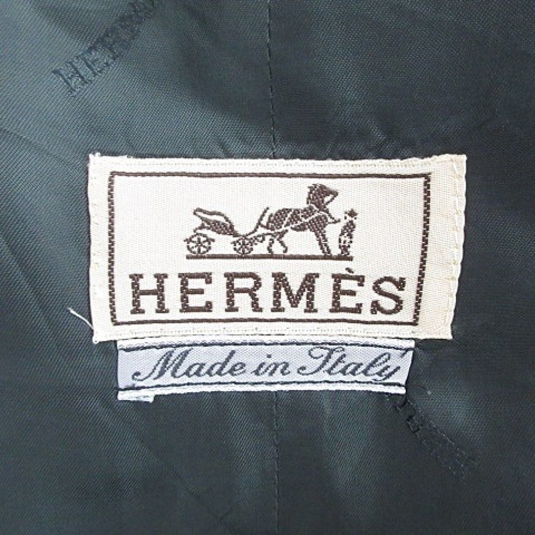 エルメス HERMES ベスト シングル ボルディック ロゴ グリーン 46