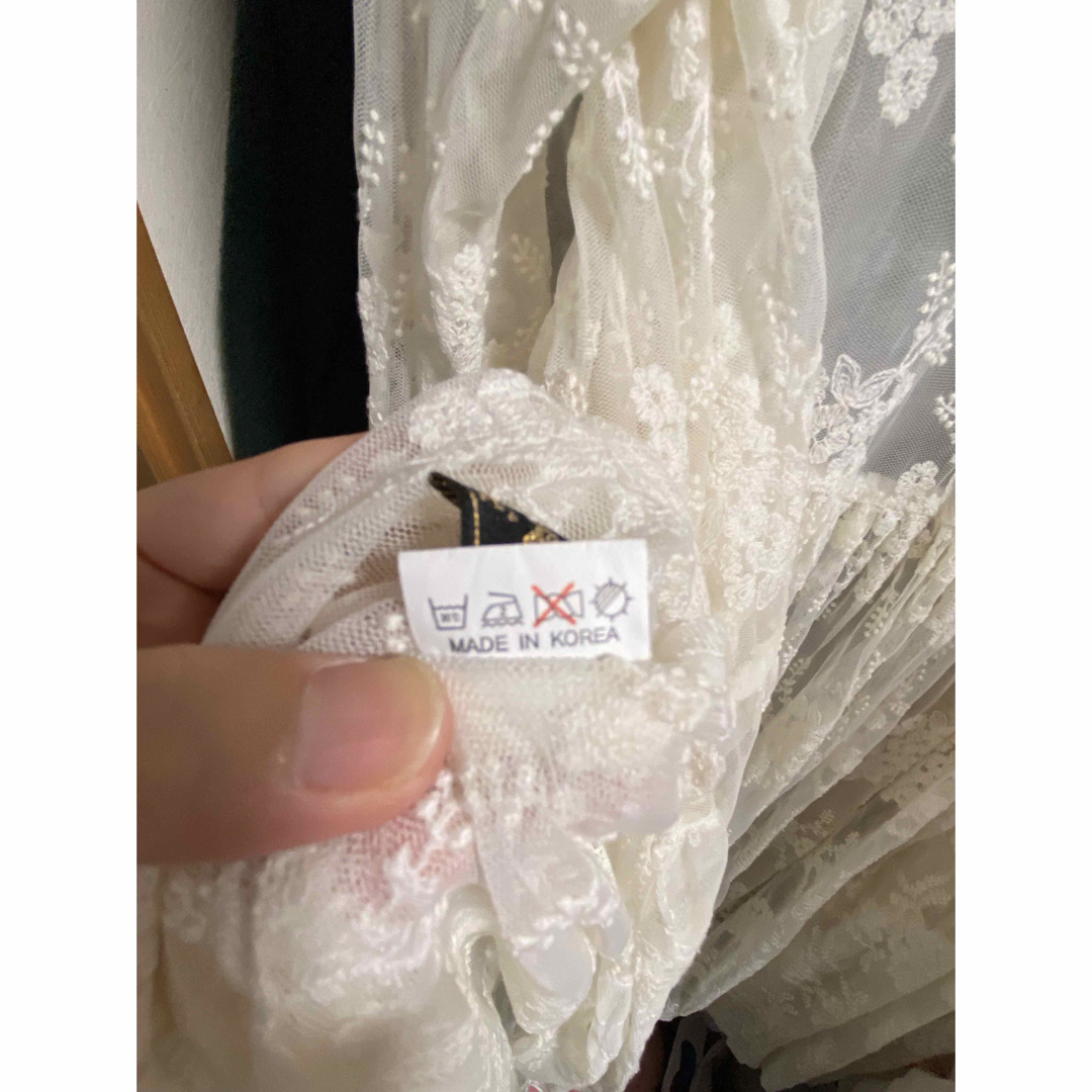 LIEF Grace laceシリーズ オーバードレス アイボリー レディースのワンピース(ひざ丈ワンピース)の商品写真