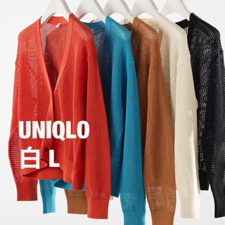 ユニクロ(UNIQLO)のUNIQLO メッシュショートカーディガン(カーディガン)