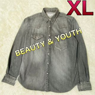 ビューティアンドユースユナイテッドアローズ(BEAUTY&YOUTH UNITED ARROWS)のビューティー&ユース 長袖デニムシャツ XLサイズ(シャツ)