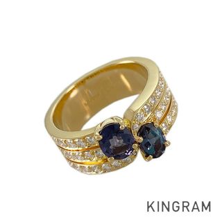 （新品仕上げ済）ブシュロン BOUCHERON キャトル ブルー タイ ネックレス K18 WG×YG×PG×ブルーセラミック×ダイヤ JCL01154 8621