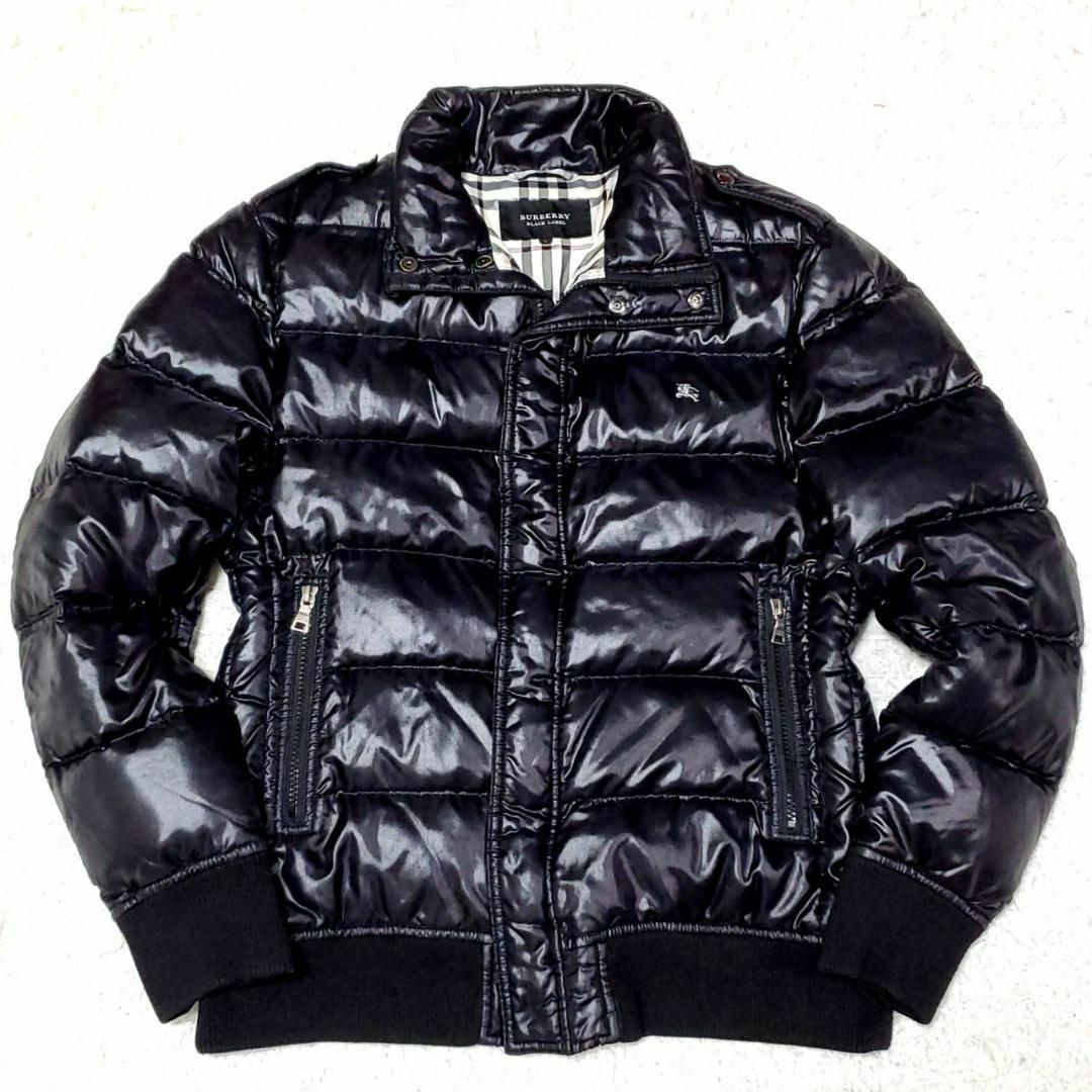 極美品 L BURBERRY BLACK LABEL ホワイトグース