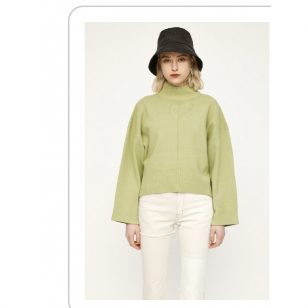 SLY(スライ)の美品　moussy SLY juemi ニット　zara ピスタチオ　セーター レディースのトップス(ニット/セーター)の商品写真