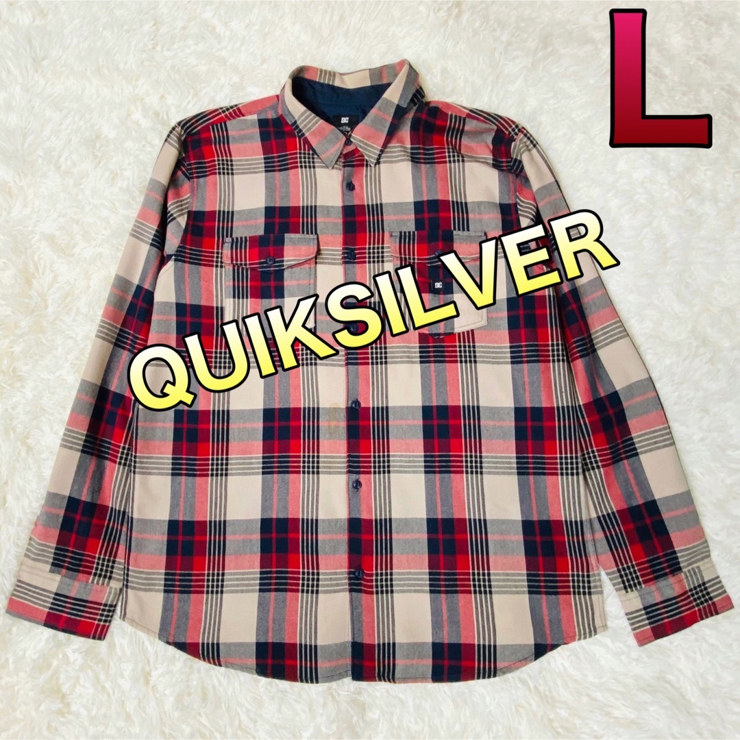 QUIKSILVER(クイックシルバー)のクイックシルバーウェア メンズ 長袖シャツ Lサイズ メンズのトップス(シャツ)の商品写真