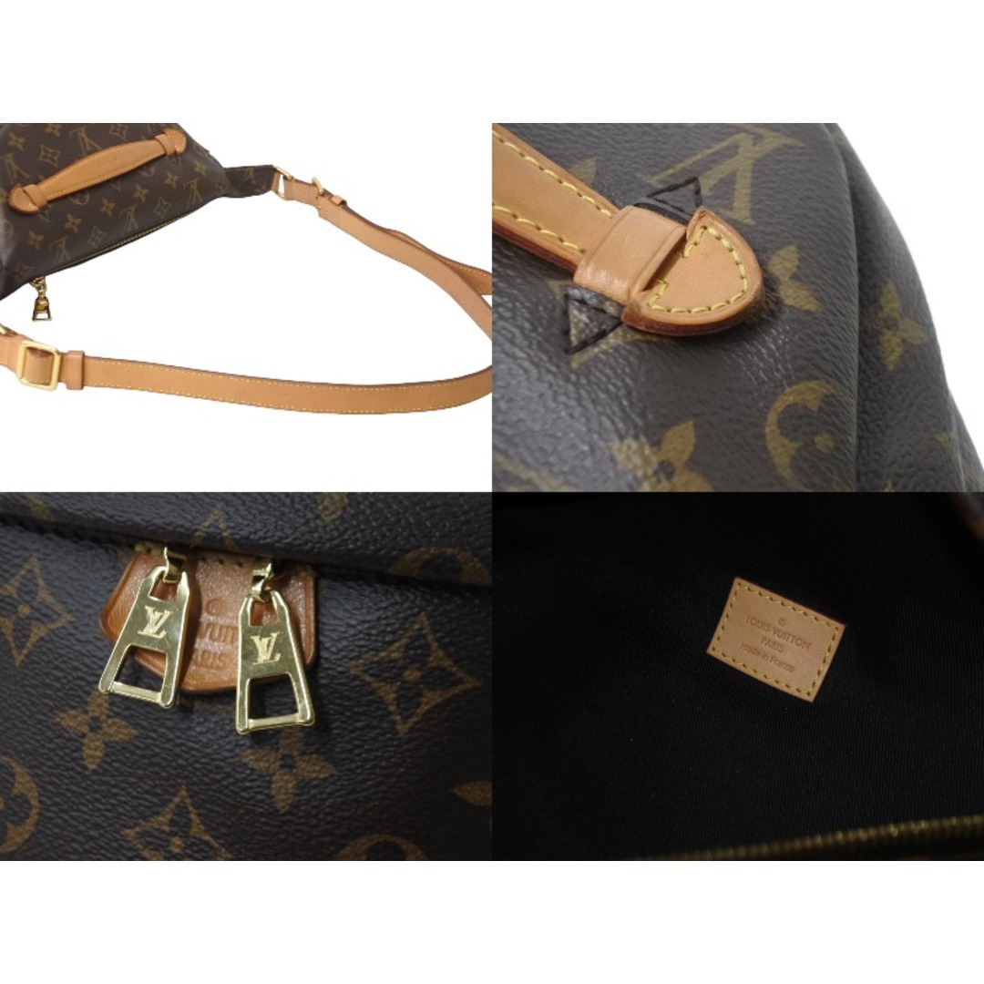 LOUIS VUITTON ルイヴィトン ボディバッグ M43644 バムバッグ ブラウン モノグラムキャンバス ゴールド金具 美品  54528