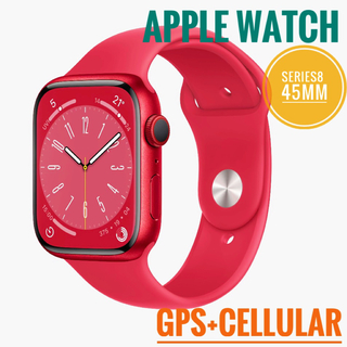アップルウォッチ(Apple Watch)のApple Watch Series 8-45mm GPS+セルラーレッド(その他)