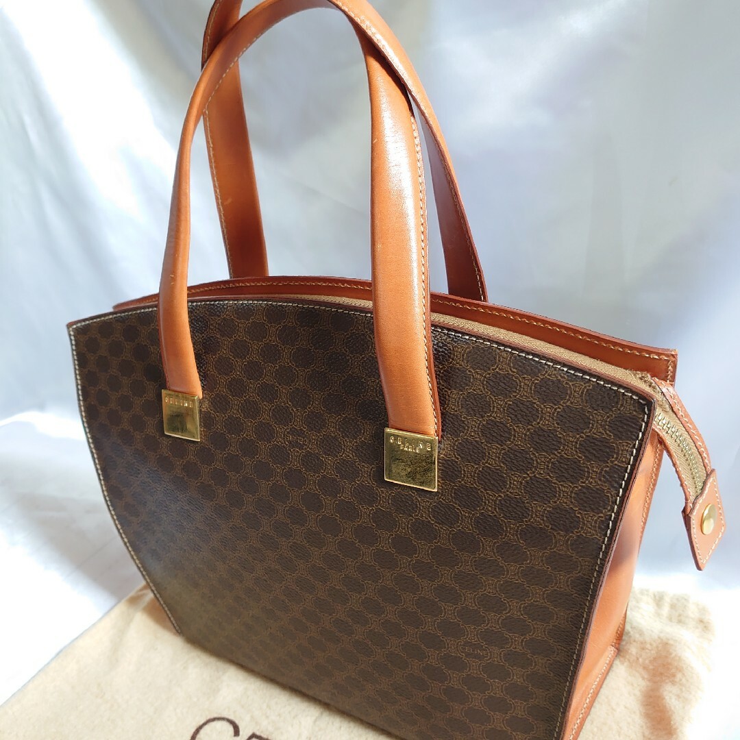 celine - 美品 CELINE マカダム柄 ハンドバッグ トートバッグの通販 by