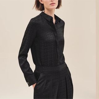 エルメス(Hermes)の【新品未使用】エルメス　HERMESレディース 2023AW  マイクロシャツ(シャツ/ブラウス(長袖/七分))