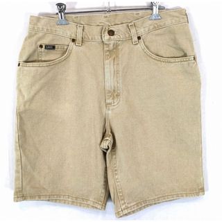 リー(Lee)のLee リー チノ ショートパンツ アメカジ ベージュ (メンズ 34) 中古 古着 O1562(ショートパンツ)