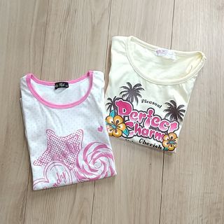 女児 130cm 半袖Tシャツ２枚セット(Tシャツ/カットソー)