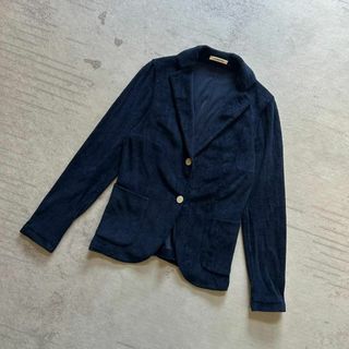 ラルディーニ(LARDINI)の超美品 LARDINI パイル地 ジャケット レディース(テーラードジャケット)