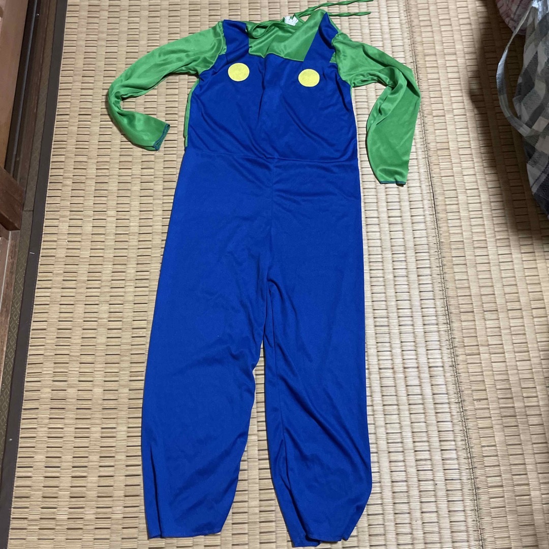 ハロウィン ルイージ 衣装 150 スーパーマリオ 未使用品 エンタメ/ホビーのコスプレ(衣装一式)の商品写真