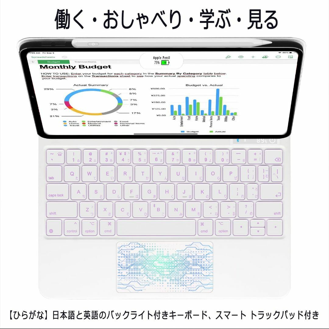 日本語マジックキーボード for Apple iPad Pro 11インチ Ai 2