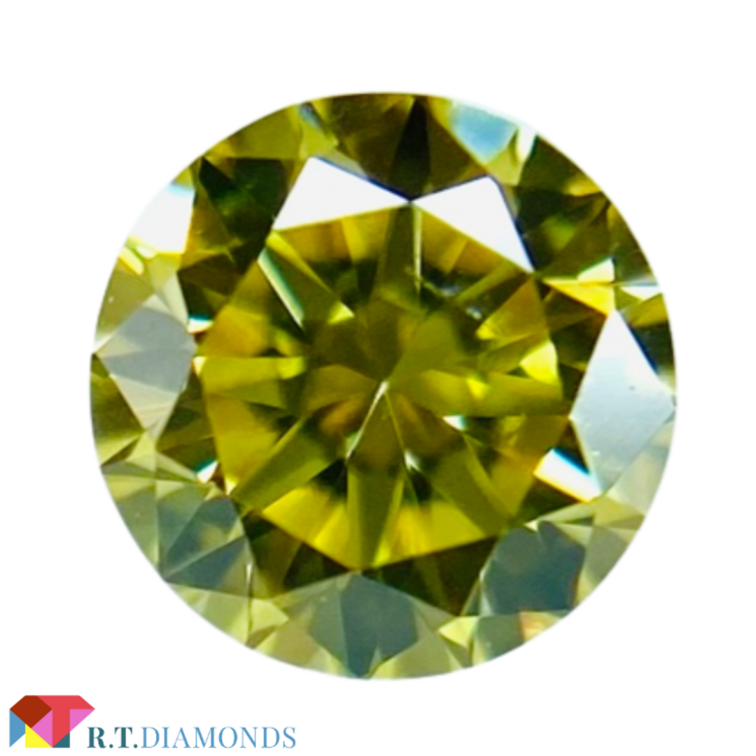 FANCY INTENSE YELLOW 0.142ct RD/RT2316-