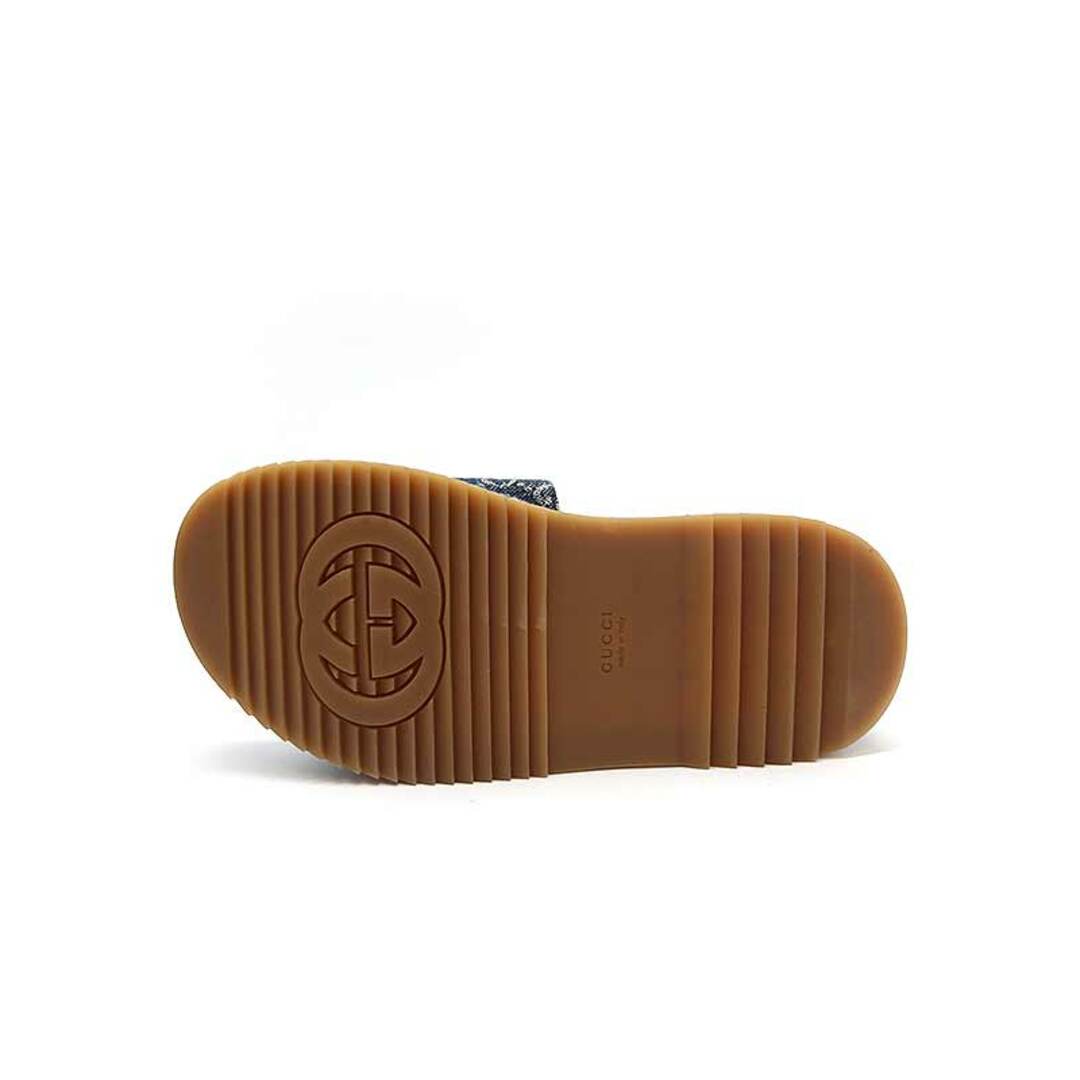 Gucci(グッチ)のGUCCI グッチ GGキャンバス プラットフォームサンダル インディゴ 35 レディースの靴/シューズ(サンダル)の商品写真