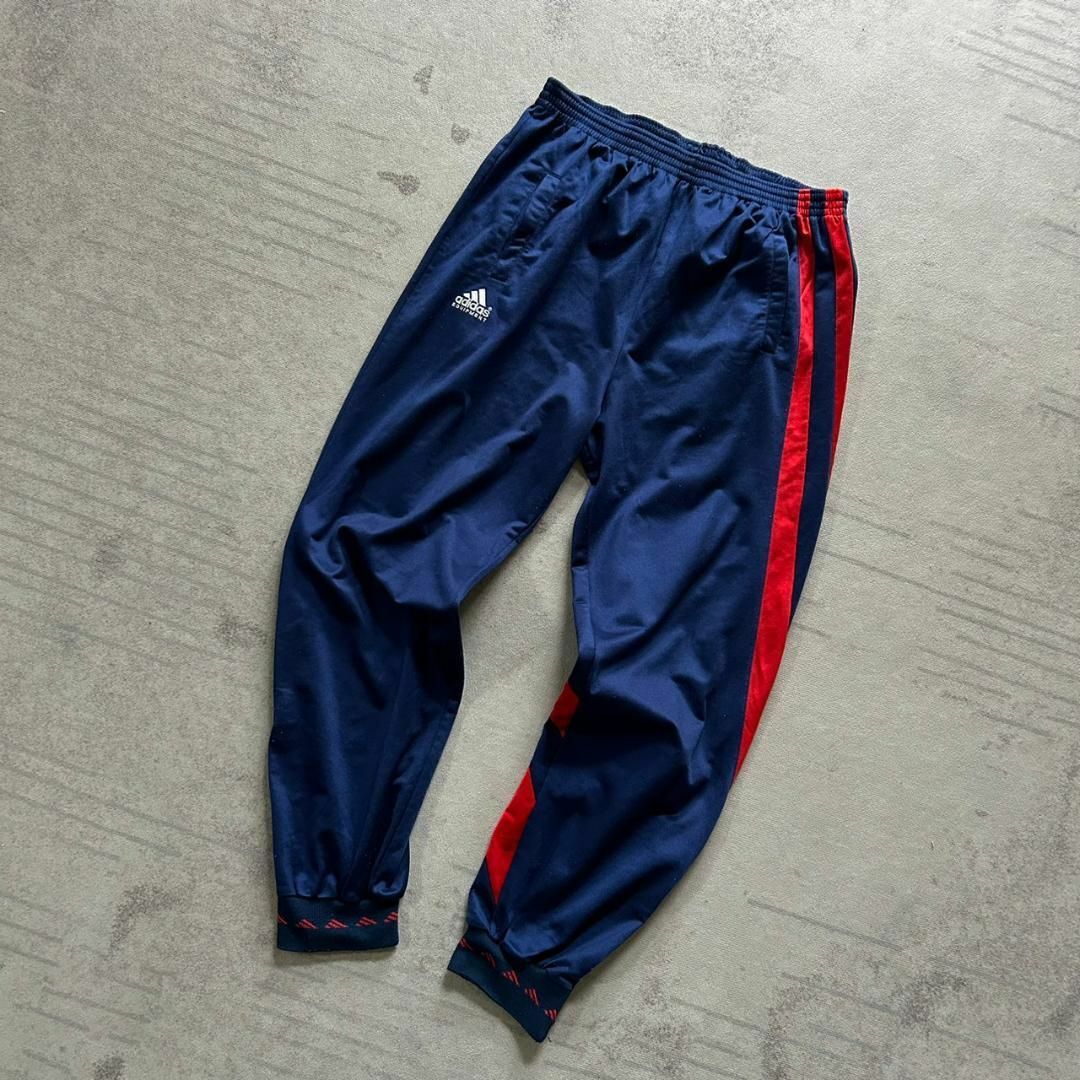 90's adidas アシンメトリー XL ジャージ 希少デザイン デサント製