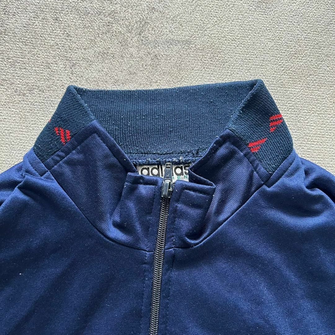 90's adidas アシンメトリー XL ジャージ 希少デザイン デサント製