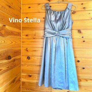 ヴィーノステラ(Vino Stella)のVino Stella ワンピース 水色 リボン レディース♡(ひざ丈ワンピース)