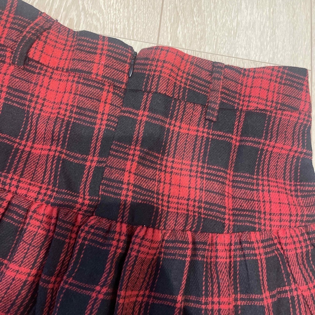 shein Grunge Punk 格子縞 コントラストレース スカート レディースのスカート(ミニスカート)の商品写真