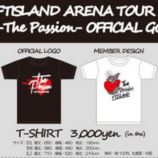 エフティーアイランド(FTISLAND)のFTISLAND『The Passion』ツアーTシャツ 白(ミュージシャン)