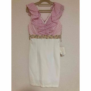 [新品]ミニドレス/キャバドレス(ROBE de FLEURS)ローブドフルール(ナイトドレス)