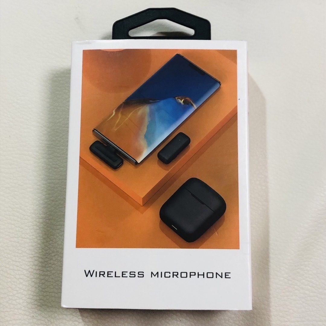 ワイヤレス ピンマイク iPhone スマホマイク 2人用 充電ケース付き ノイ スマホ/家電/カメラのオーディオ機器(その他)の商品写真